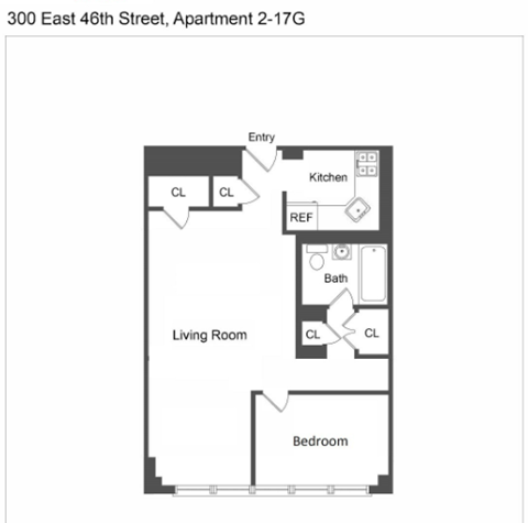G Line 1 Bed 1 Bath